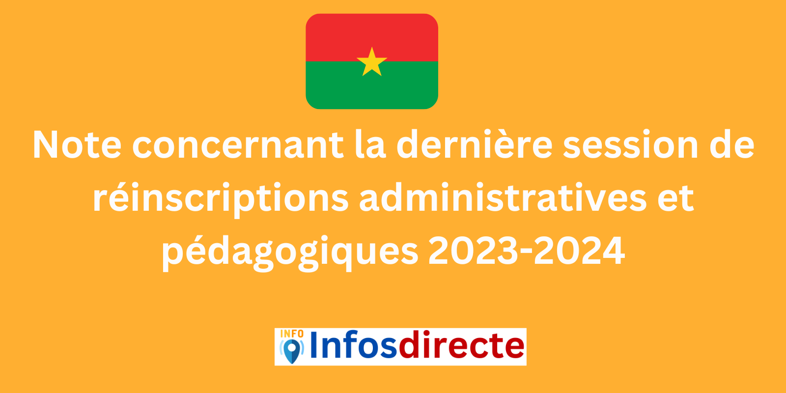 Note concernant la dernière session de réinscriptions administratives et pédagogiques 2023-2024