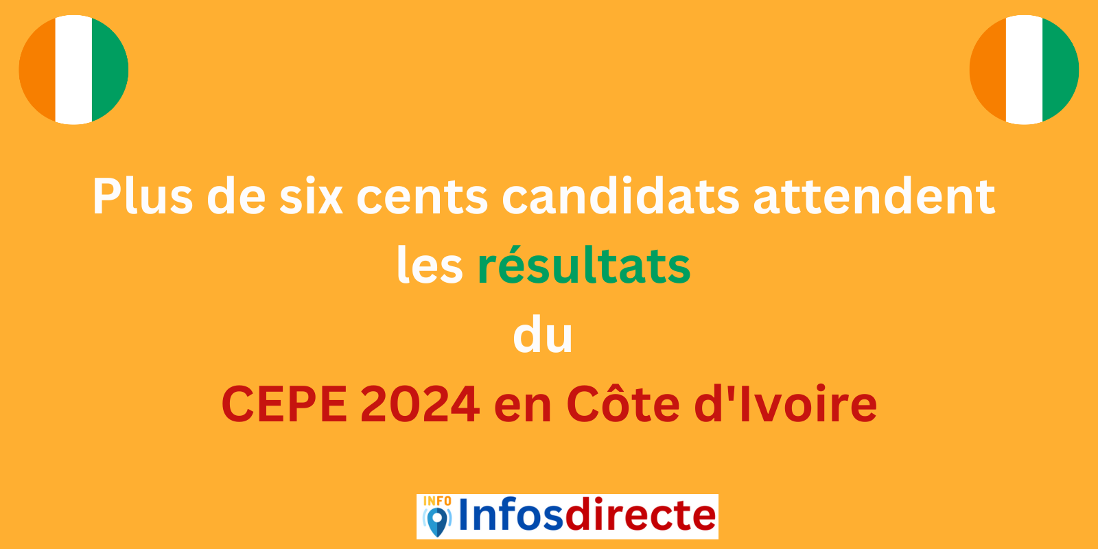 Plus de six cents candidats attendent les résultats du CEPE 2024 en Côte d'Ivoire