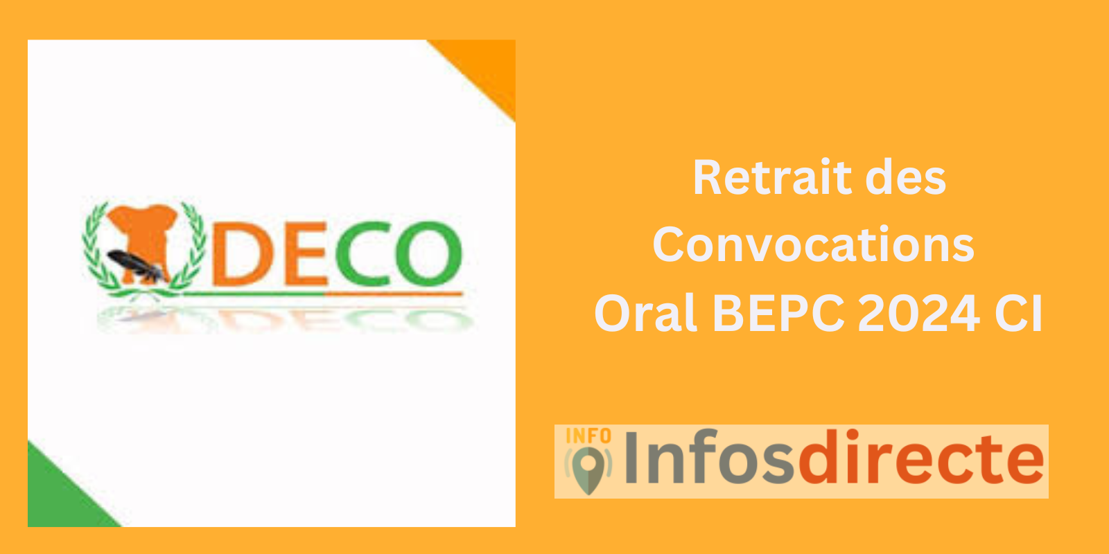 Retrait des Convocations Oral BEPC 2024