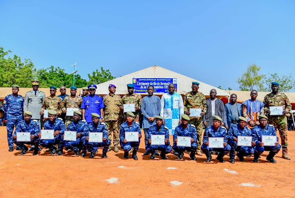 Burkina Faso : Sortie de la 26e promotion d'Officiers de police judiciaire (OPJ) de la Gendarmerie nationale