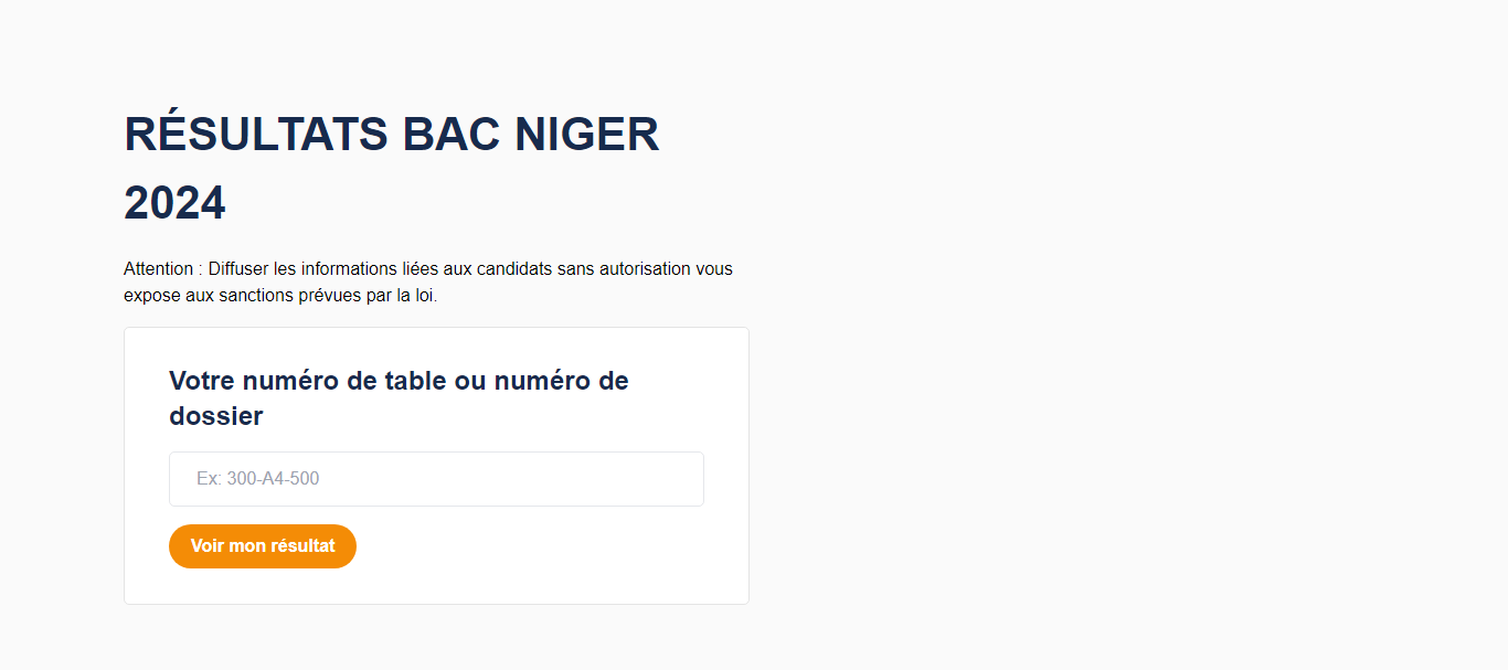 Statistiques résulats BAC Niger 2024 Jury 81 1er groupe