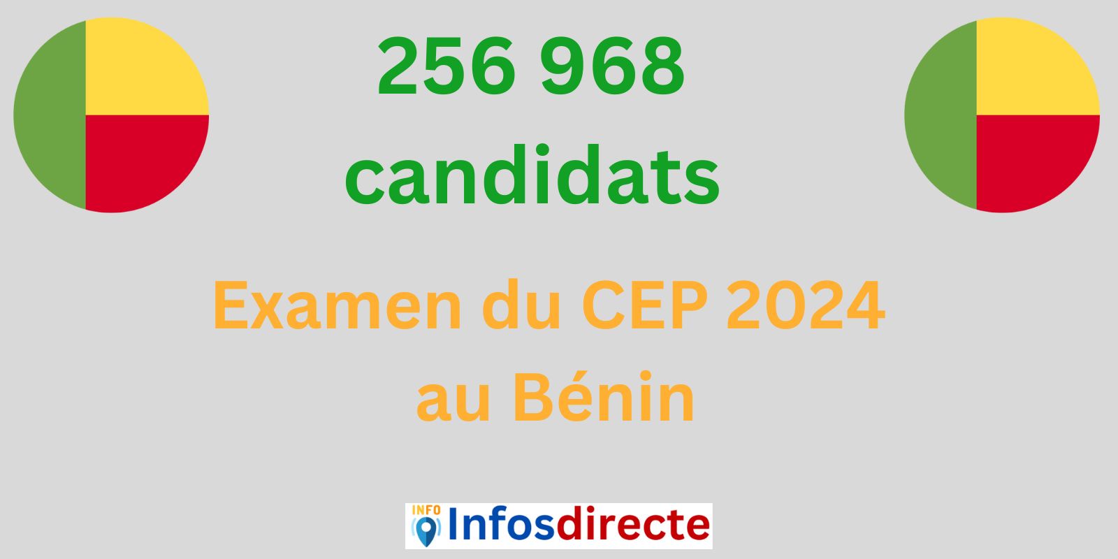 CEP 2024 au Bénin : 256 968 candidats à l'assaut du premier diplôme