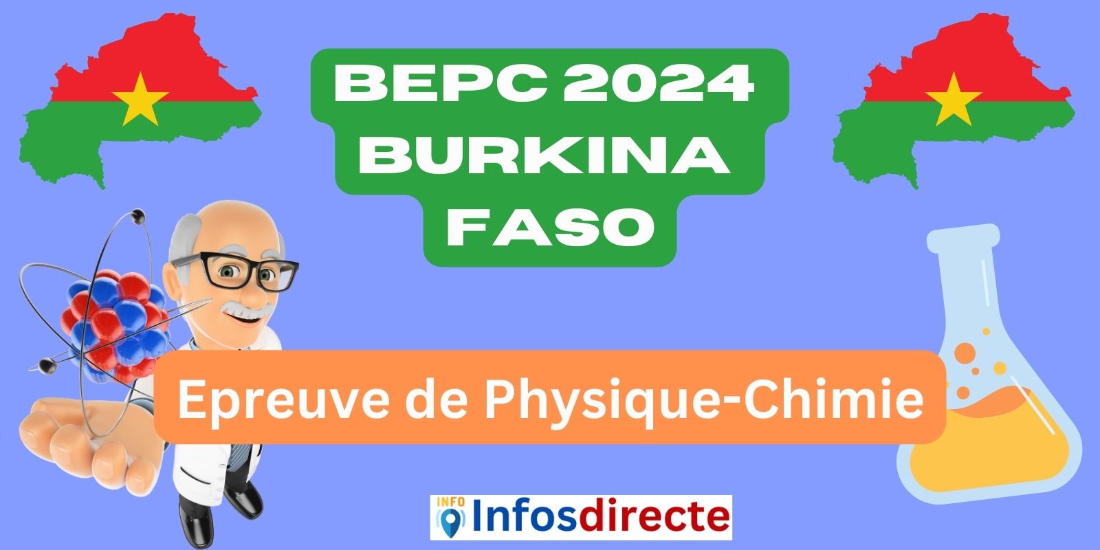 Epreuve de Physique-Chimie du BEPC 2024 au Burkina Faso