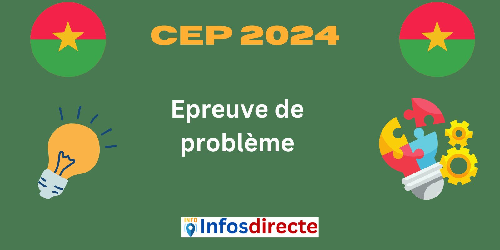 Epreve de Problème au CEP Burkina Faso 2024