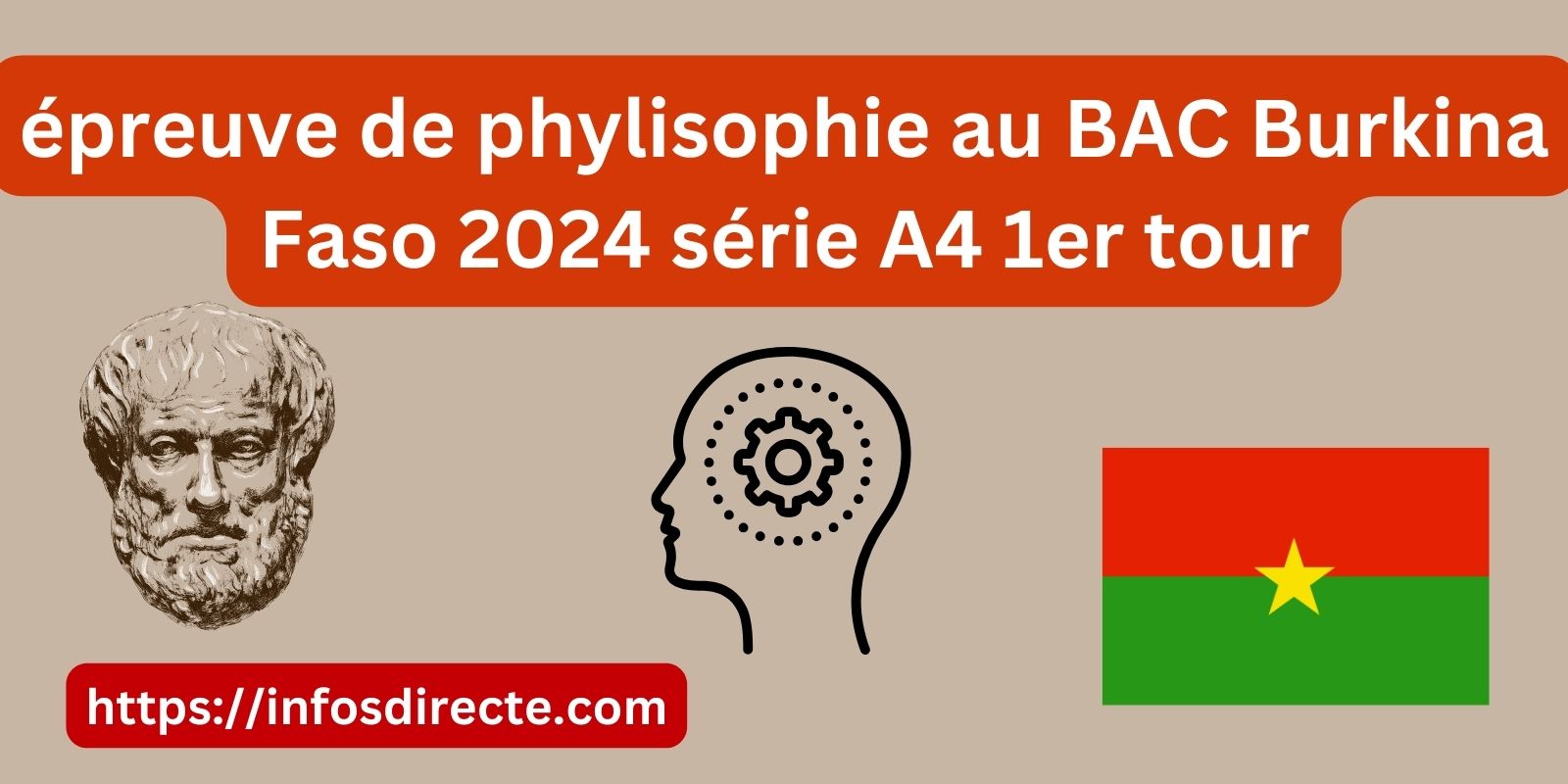 épreuve de phylisophie au BAC Burkina Faso 2024 série A4 1er tour