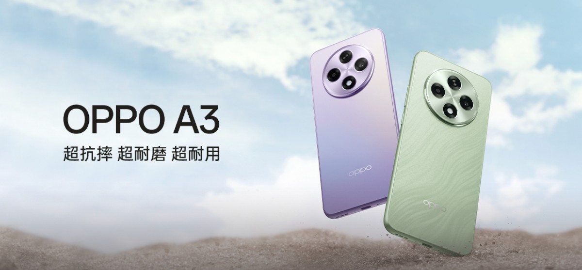 Oppo A3 : Les teasers d'images officiels du smartphone "ultra durable" se dévoile avant son lancement en Chine