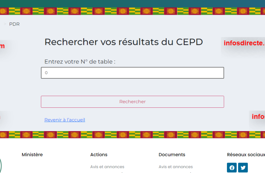 Les Résultats du Certificat d'études du premier degré (CEPD) 2024 au Togo déjà disponible ?