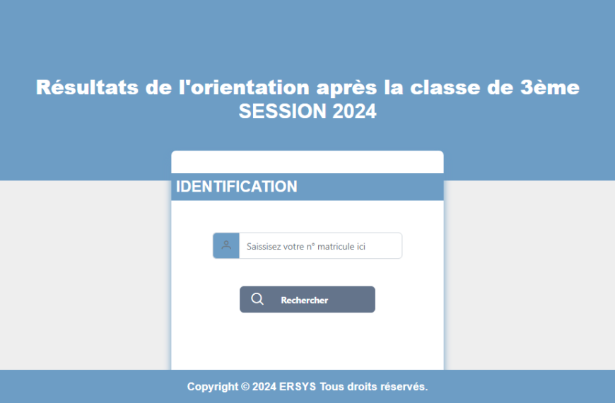 Résultats de l'orientation après la classe de 3ème session 2024 en Côte d'Ivoire