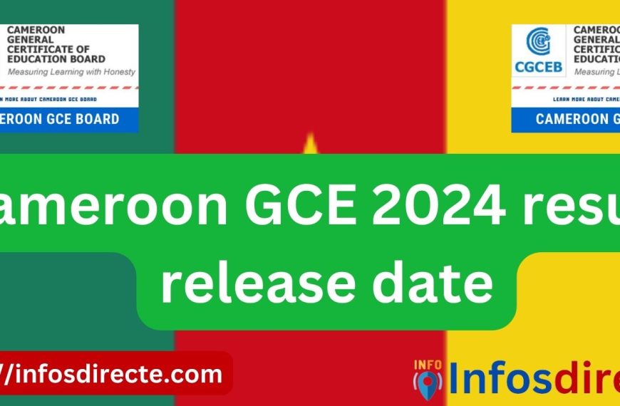 When will the Cameroon GCE 2024 results be out?