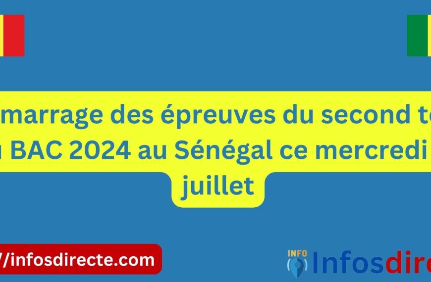 Démarrage des épreuves du second tour du BAC 2024 au Sénégal ce mercredi 10 juillet