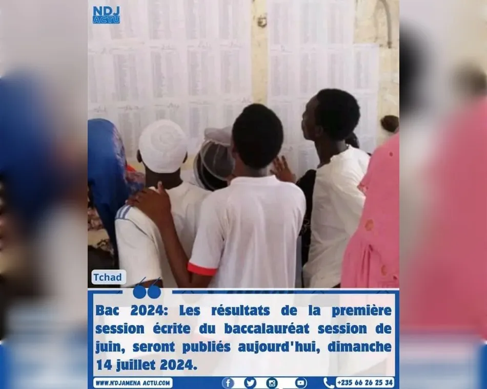 Tchad Les résultats du BAC 2024 attendus aujourd’hui, dimanche 14