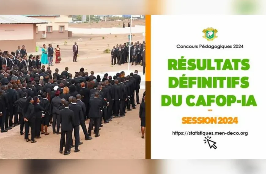 CAFOP-IA 2024 : Les résultats définitifs sont tombés !