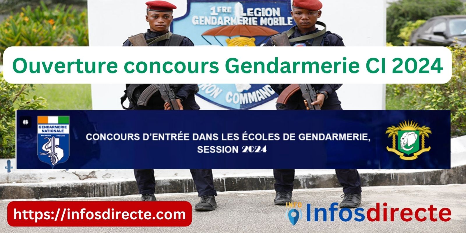 concours Gendarmerie 2024 en Côte d'Ivoire